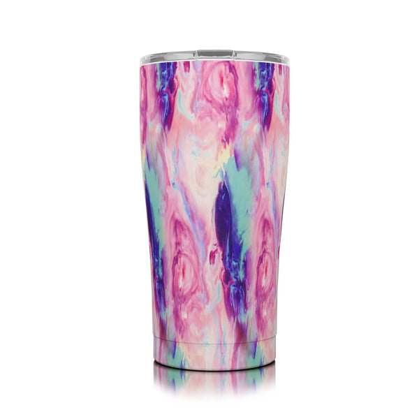 20 oz. Stainless Steel Tumbler with Cotton Candy Design