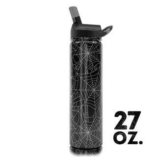 27 oz. SIC® Halloween Cobwebs Water Bottle - SIC Lifestyle