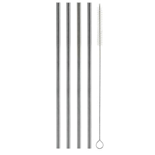 8.5" Straight Stainless Steel Straw (4 pack) - SIC Lifestyle