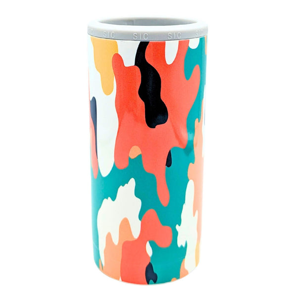 Coral Camo Slim Can Cooler - SIC Lifestyle
