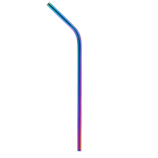 Metallic Rainbow Bent Stainless Steel Straw (4 pack) - SIC Lifestyle