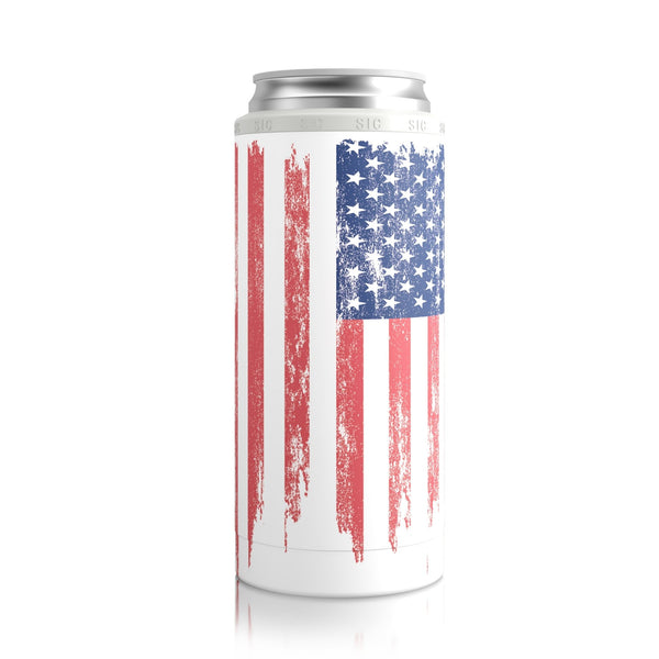 SIC® Slim Can Cooler American Flag - SIC Lifestyle