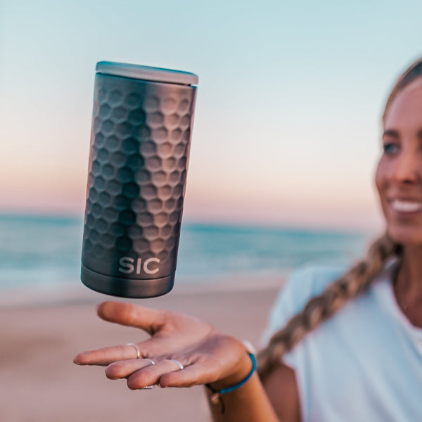 SIC® Slim Can Cooler Hammered Gunmetal - SIC Lifestyle